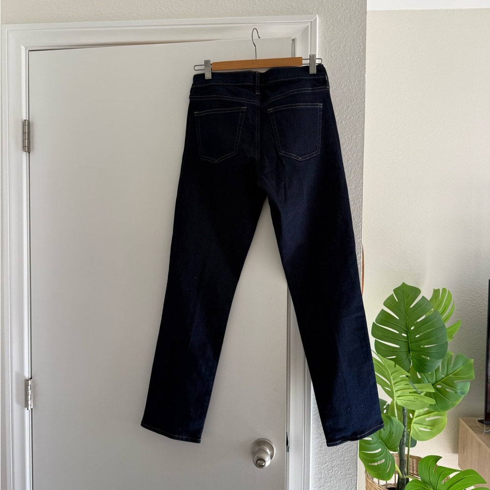 Good American Denim Fitted Skinny Black Crop Ankle Jeans - Picture 3 of 5